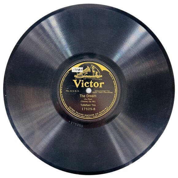 Tollefsen Trio Song Without Words 10in Shellac 78 RPM Victor 17525 - Picture 3 of 4